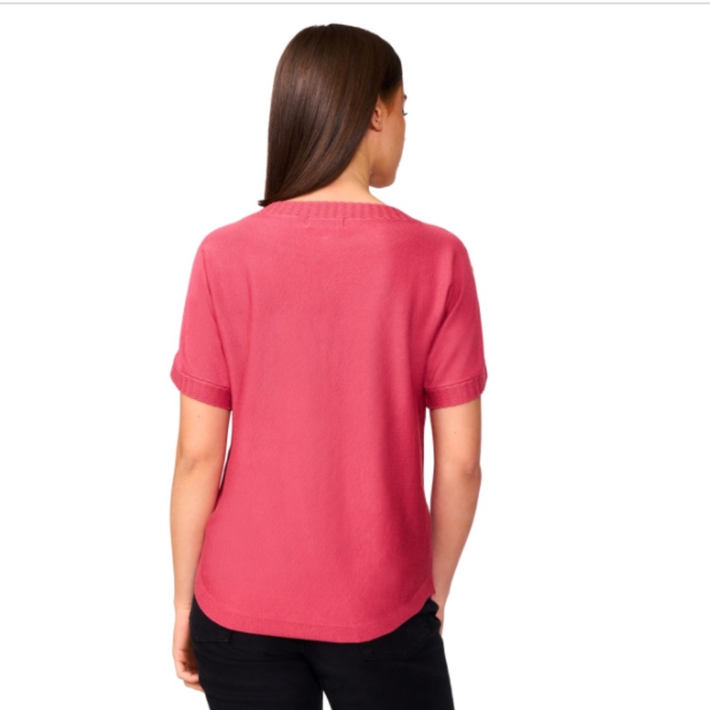 Melissa Paige Women's Button Detail Dolman Short-Sleeve Sweater-NWT - Picture 7 of 8